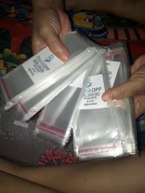 Plastik Opp Tebal 5 X 12 Cm 30 Micron (0,5) Plastik Kemasan Accessories / Pernak Pernik Isi 100 Pcs