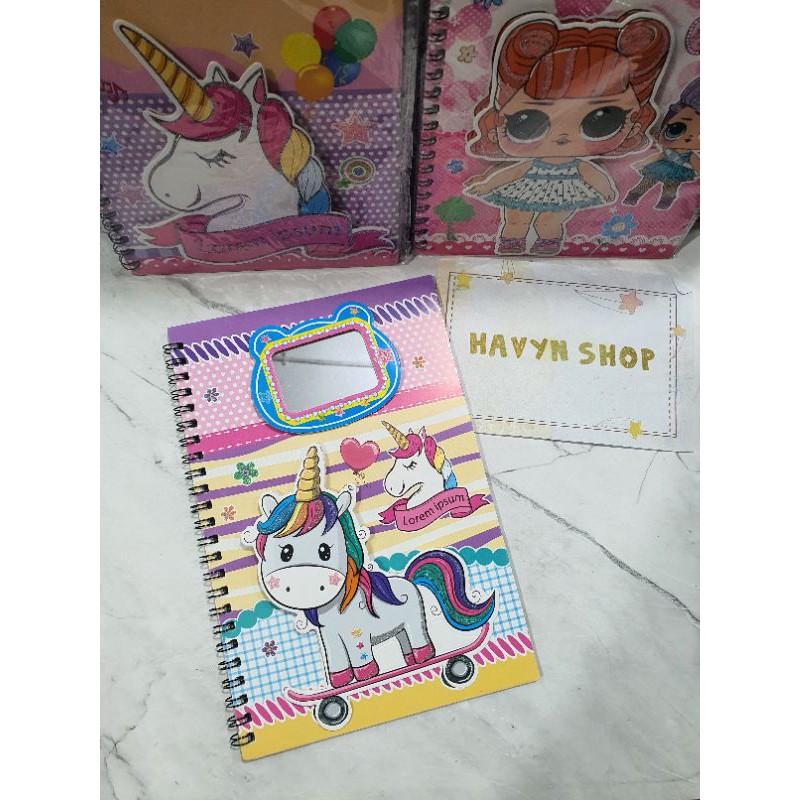 DIARY SPIRAL ada KACA/DIARY KACA-2