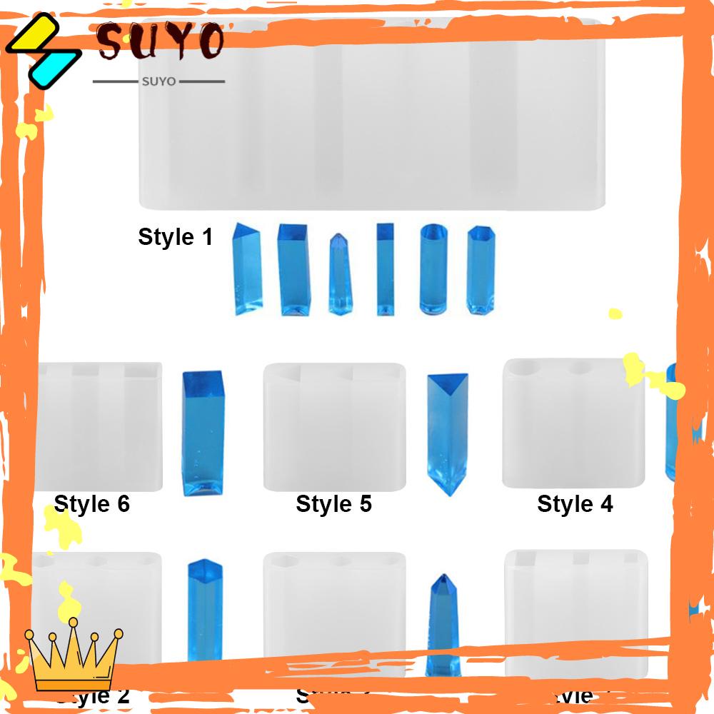 Cetakan Resin Epoxy Bahan Silikon Transparan Bentuk Silinder Poligonal Untuk Membuat Perhiasan