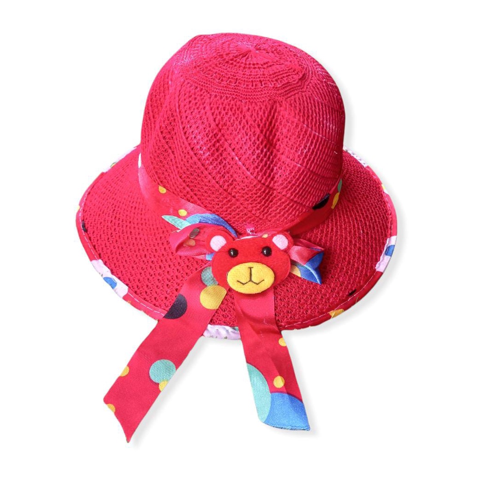 topi pantai topi rajut topi pantai panda anak