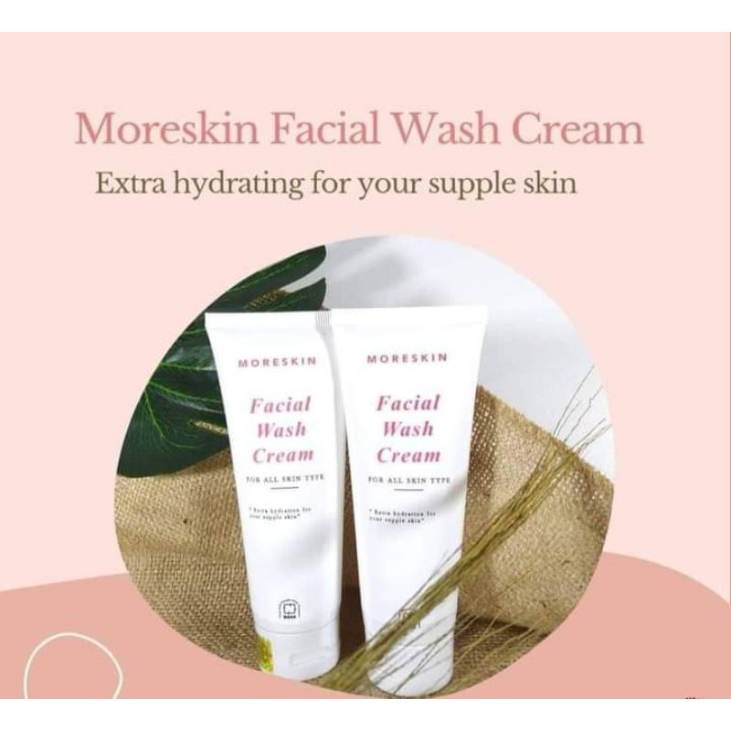 MORESKIN FACIAL WASH CREAM/FWASHCREAM/SABUN NASA/FACIAL WASH MORESKIN