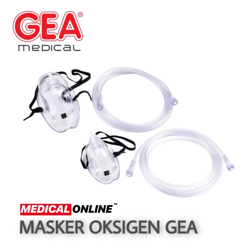 MASKER OKSIGEN GEA OXYGEN MASK MEDICALONLINE MEDICAL ONLINE