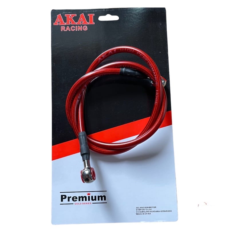 ( AKAI ) selang rem motor depan dan belakang ukurang 90cm/35inc 60cm/24inch selang rem akai  premium bisa untuk semua motor