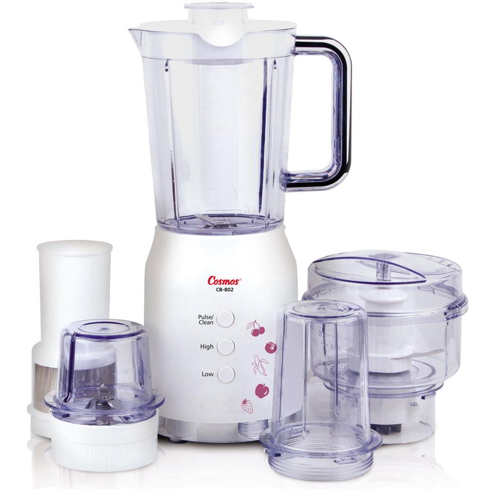 COSMOS CB-802 Blender Plastik 4 In 1 / CB802 (1.2 Liter) Multifungsi