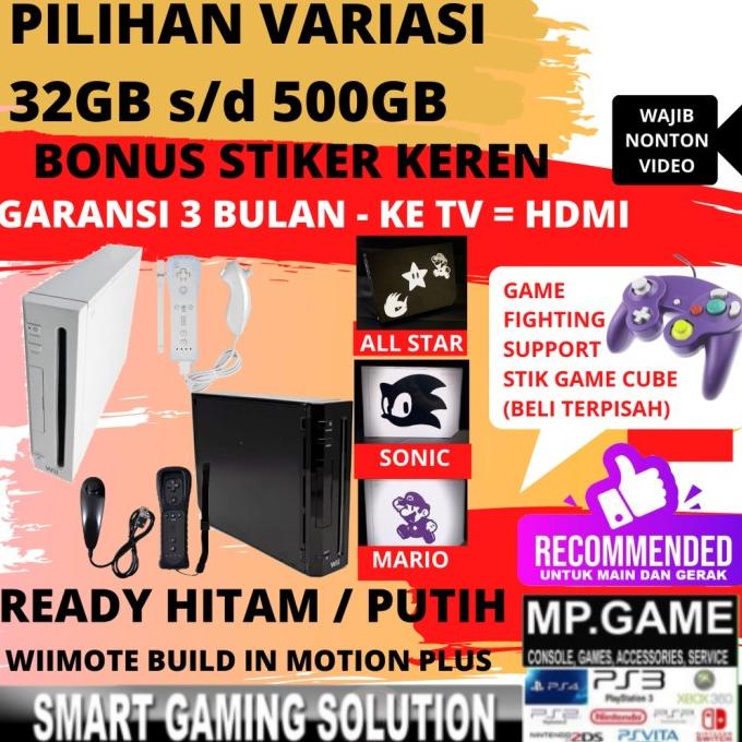 BISA COD Nintendo Wii 32gb Flashdisk Full Games Nintendo wii HDMI Gamecube Game