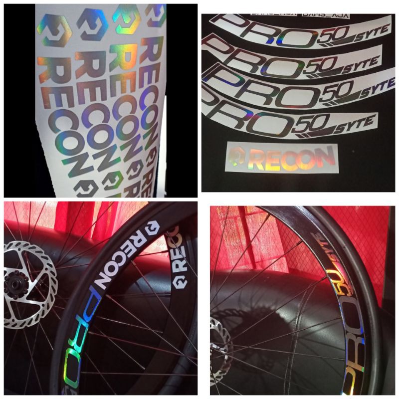 Recon Pro syte velg logo cover sticker