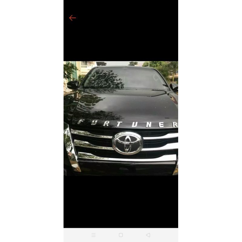 Emblem hoodmolding portuner vrz