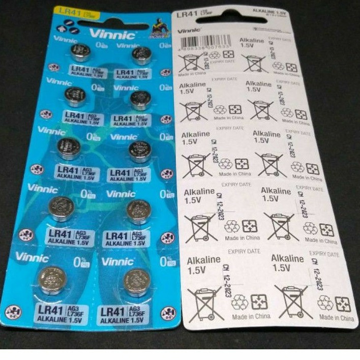 Baterai Batre termometer MC-343 L 736 / Battery MC-246 AG3 / l736c LR41