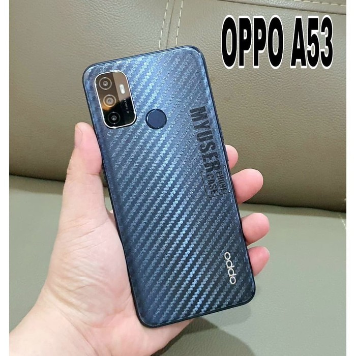 Anti gores skin carbon back belakang oppo A53