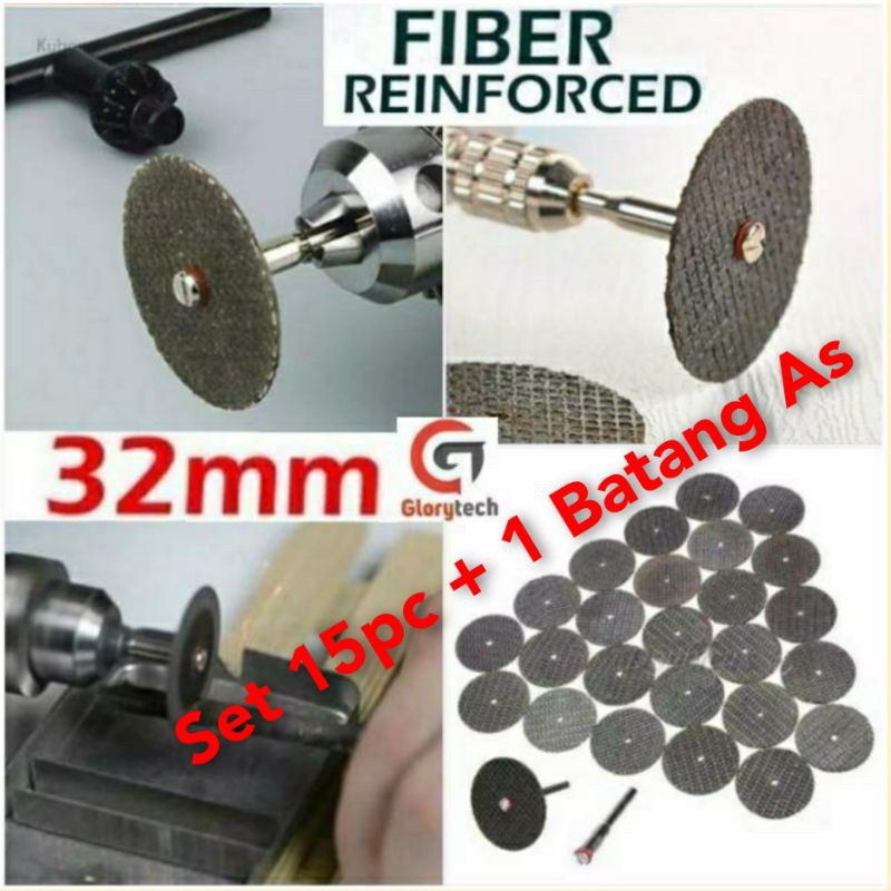 Jual Mata Gerinda Potong Mini Besi Mata Gerinda Mini 32mm Grinding Cutting Disk Fiber Cut 0312