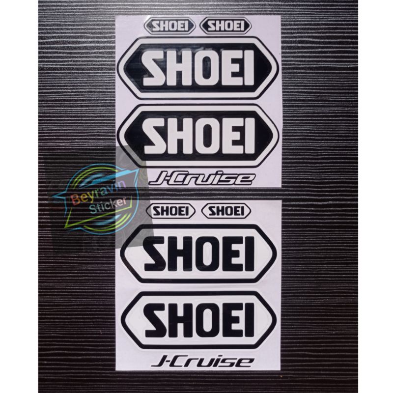 STICKER SHOEI J CRUISE SET HELM VISOR CUTTING