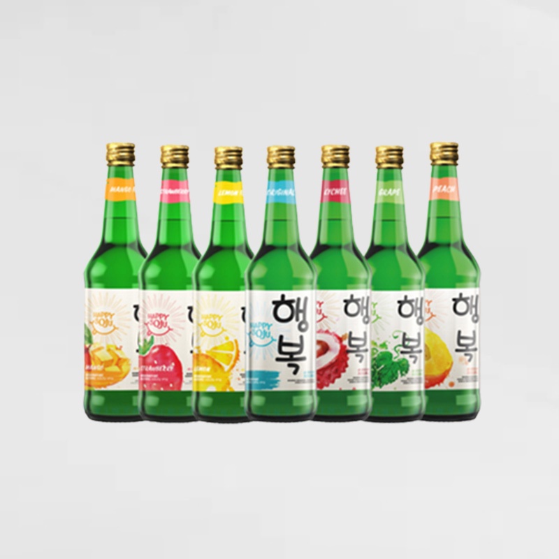 Happy Soju All Variant ( 7 Botol x 360ml )Happy Soju All Variant ( 7 Botol x 360ml )