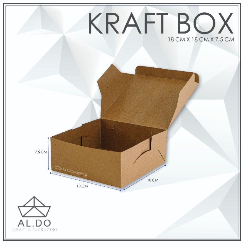 

KARTON KRAFT MURAH UKURAN 18X18X7.5 ! PE/NO PE