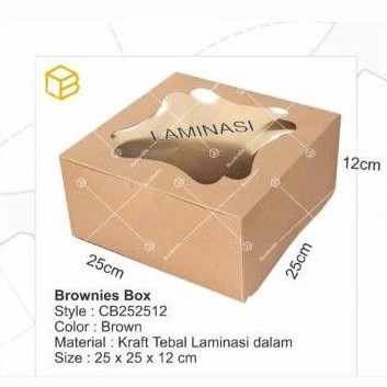 

Kotak Kue Box Cake Kemasan Packaging 25x25 x12cm