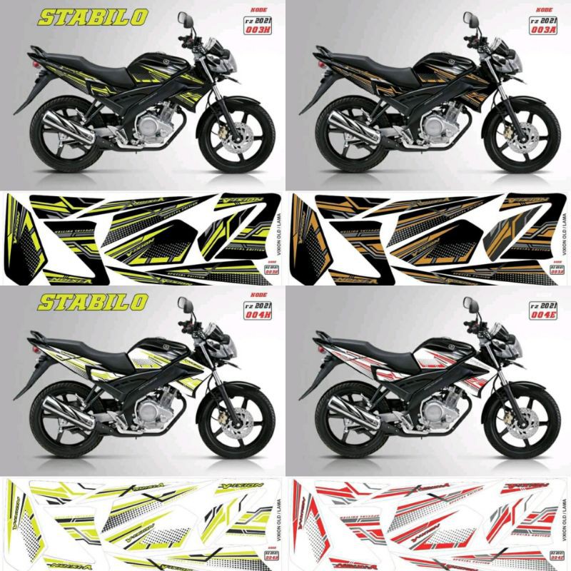 (Bisa COD) striping Yamaha Vixion lama stiker Vixion old Lis variasi Vixion 2009-2012