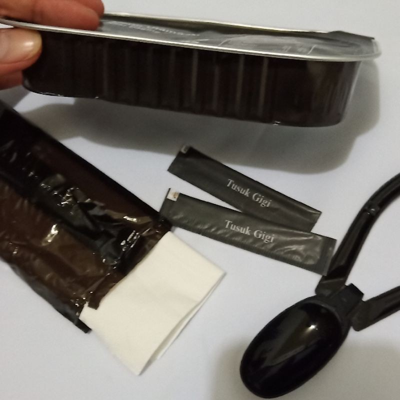 SKD RANSUM TNI 1 PORSI RANSUM NARAGA LENGKAP SENDOK DAN TISU