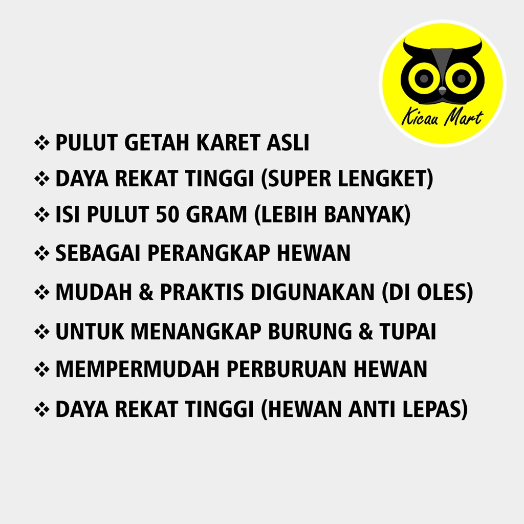 GETAH KARET ASLI PULUT BURUNG BENDO REKAT JEBAKAN JEBAK PIKAT PENJERAT TANGKAP KAKI HEWAN TUPAI PLTSEM