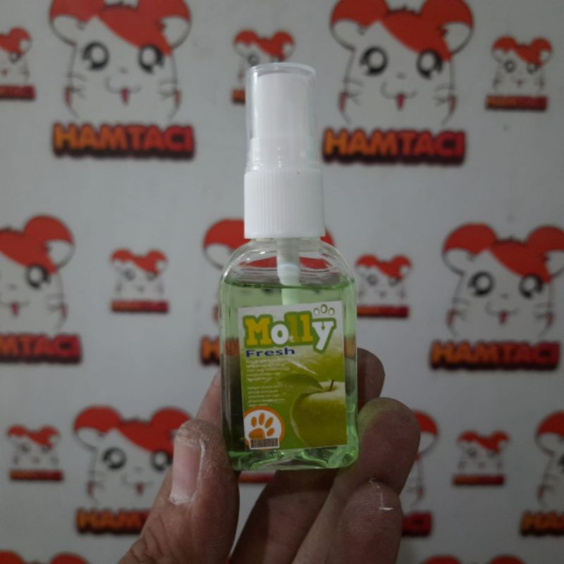 MOLLY FRESH PARFUME APPEL 30ML UNTUK HAMSTER/GERBIL/SUGAR GLIDER