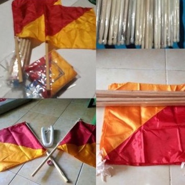 Semapore set semaphore sepasang(2 stik 2 bendera)