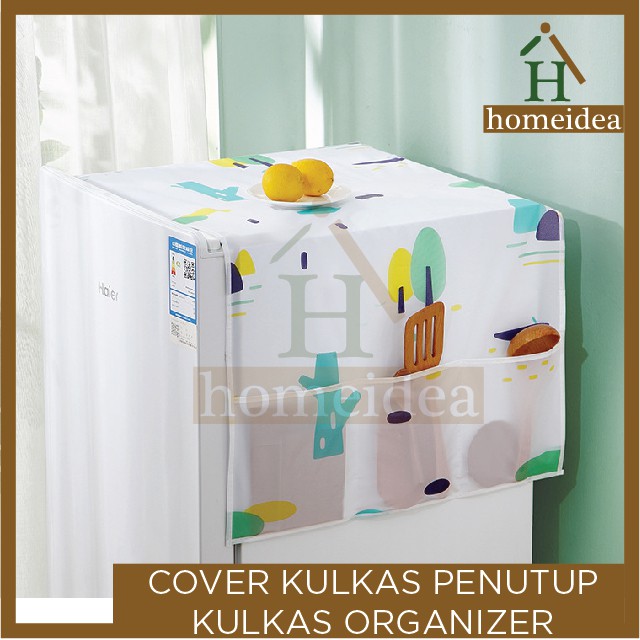 Cover Kulkas Anti Air Cover Kulkas Anti Minyak Sarung Kulkas Penutup Kulkas