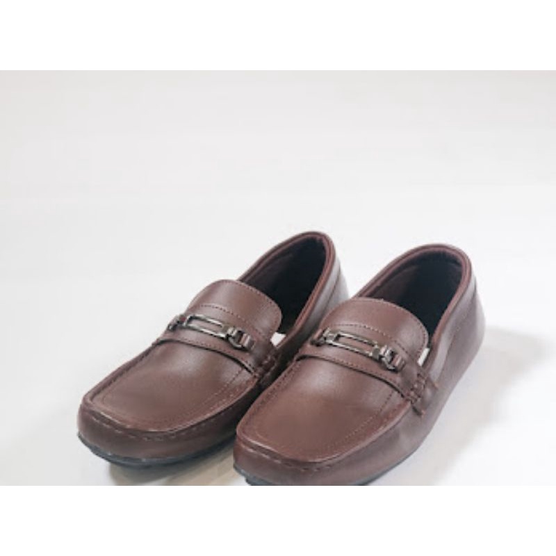 sepatu casual mukasin coklat formal