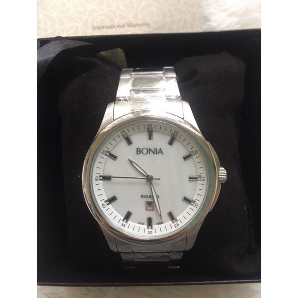 Jam tangan Pria Bonia BNB 10100-1352 Silver original