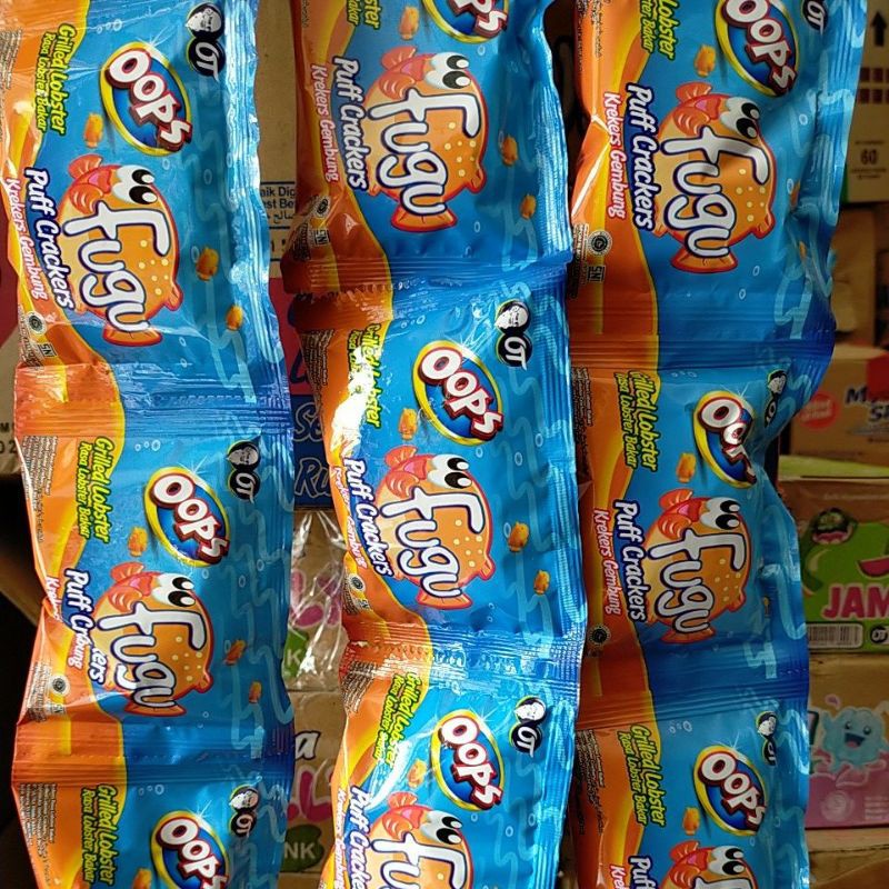 Oops fugu puff crackers 1 renceng