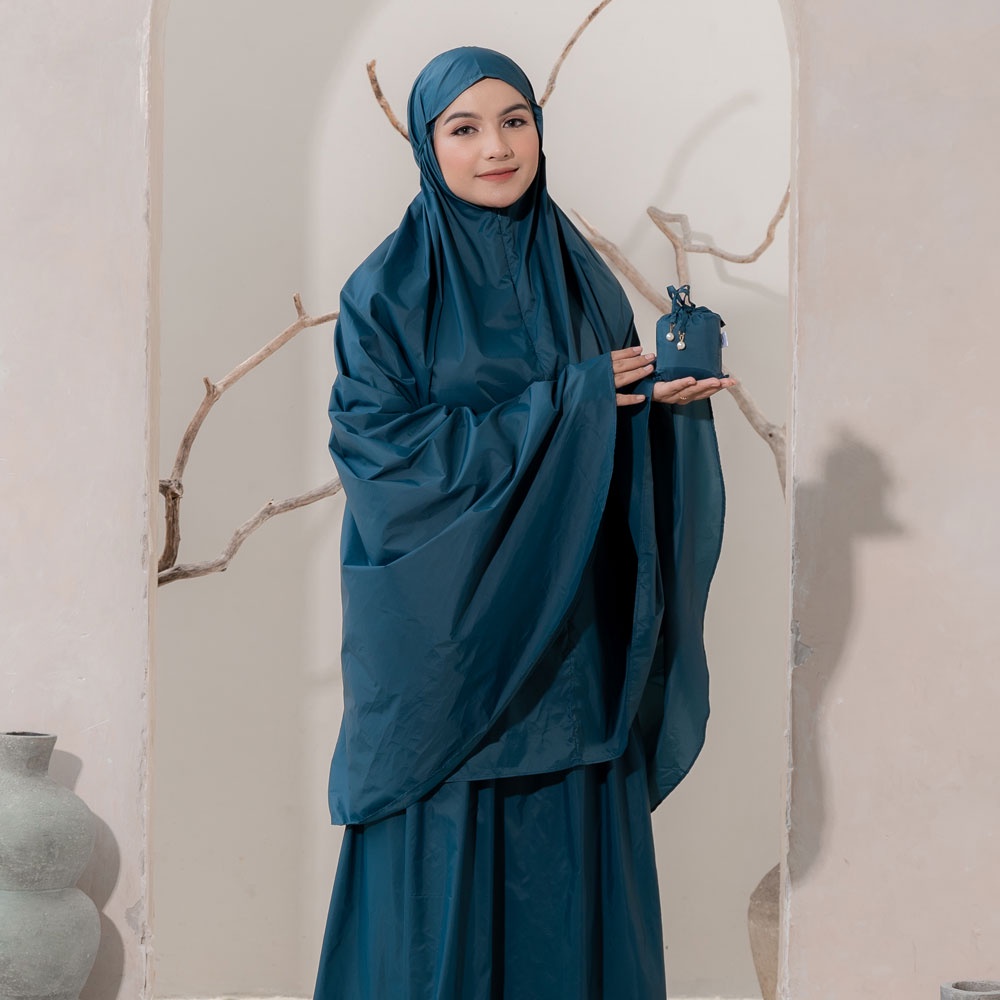 Alif Modern Wear - Mukena Mini Parasut Premium Korea Travel - Deep Teal