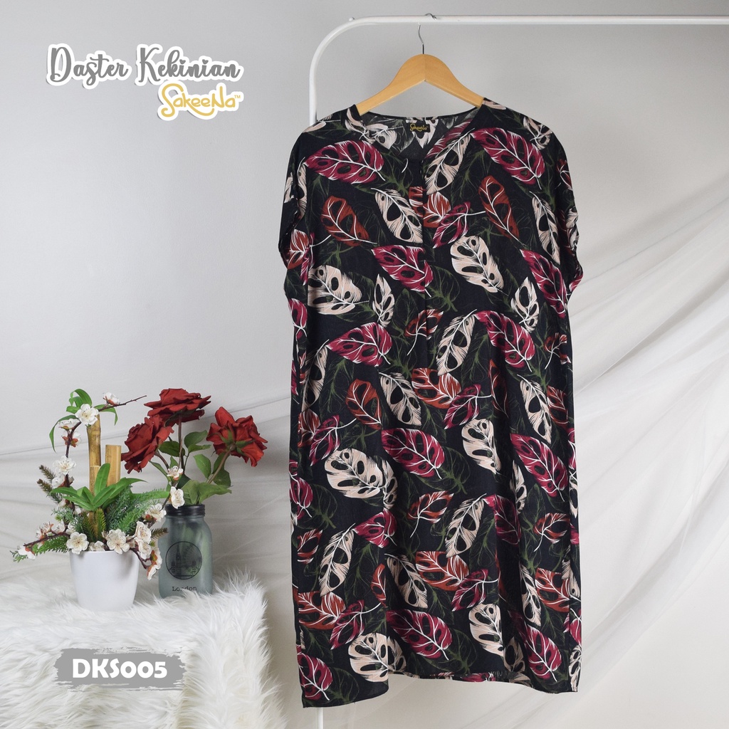SAKEENA Daster Motif Kekinian Busui Jumbo Rayon Premium