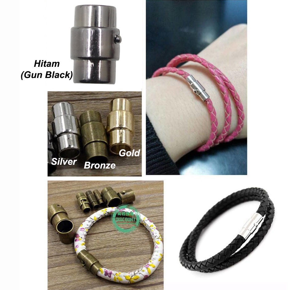 Clasp Magnet 6MM Buckle Magnetic Clasp Pengait Kaitan Magnet Gelang End Cord