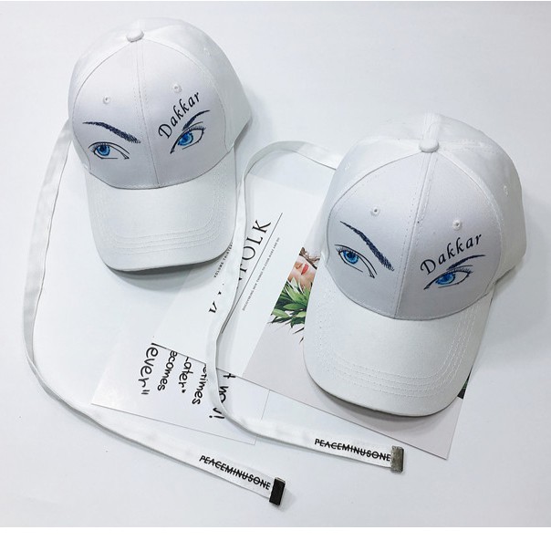 Topi Putih Eyebrows G-Dragon "PEACEMINUSONE"