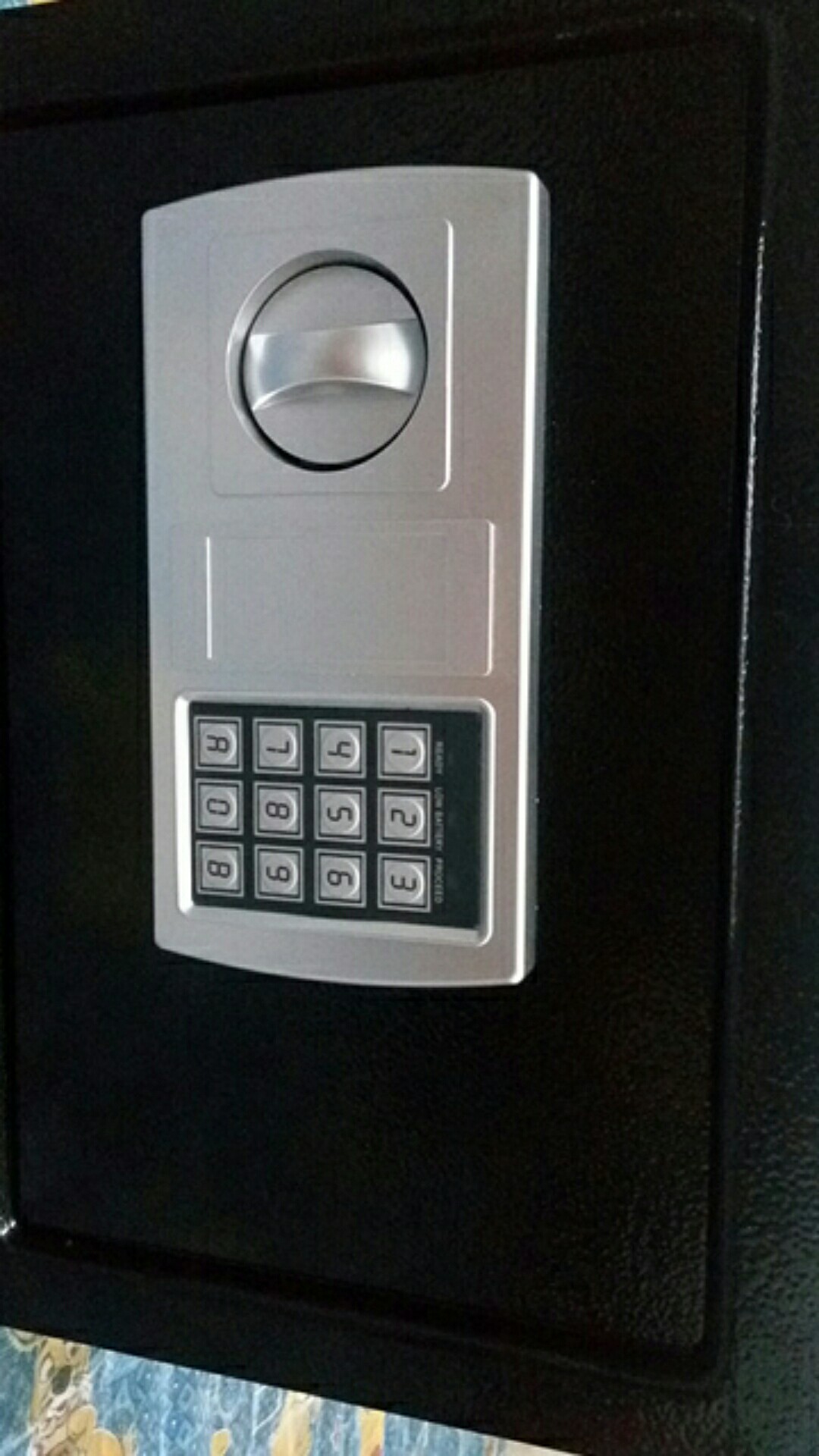 Brankas Mini Electric Password Safe Deposit Box Size Besar - Black