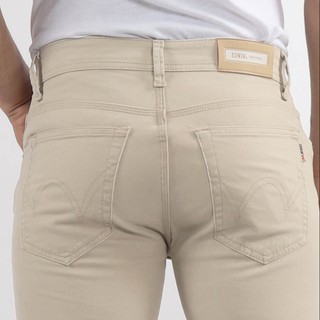  Edwin  Celana  Chinos Pria Paris Slim Fit Stretch Cream 