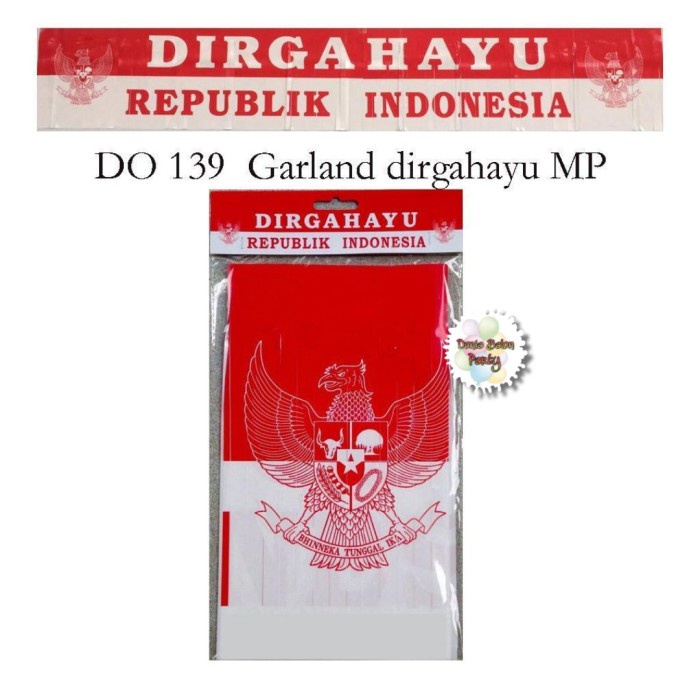 Hiasan 17 Agustus / Rumbai Garland Dirgahayu RI / HUT RI