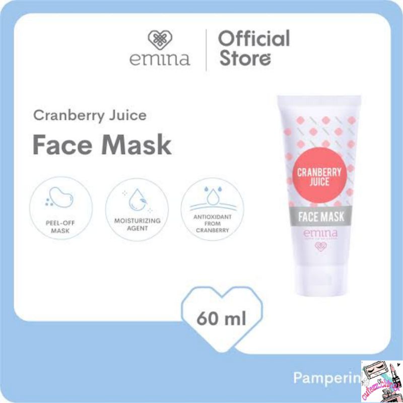 ☃Cutezz_Ching1☃Emina Cranberry Juice Face Mask 60ml