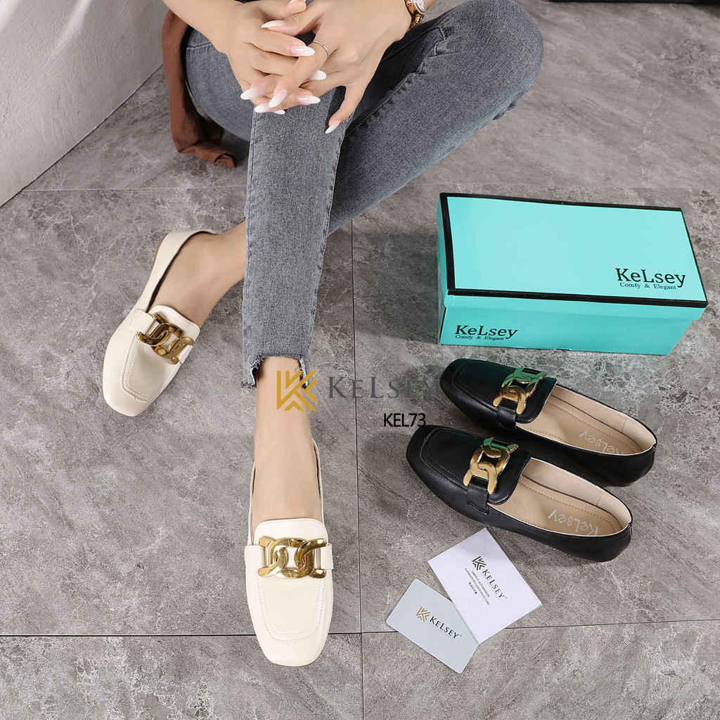 Kelsey Flatshoes Kerja Wanita Sepatu KEL73