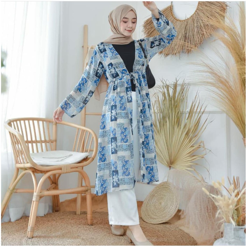 NASYA LONG OUTER PUSATGROSIR_SOLO / OUTER MOTIF ETHNIC/ LONG OUTER KEKINIAN