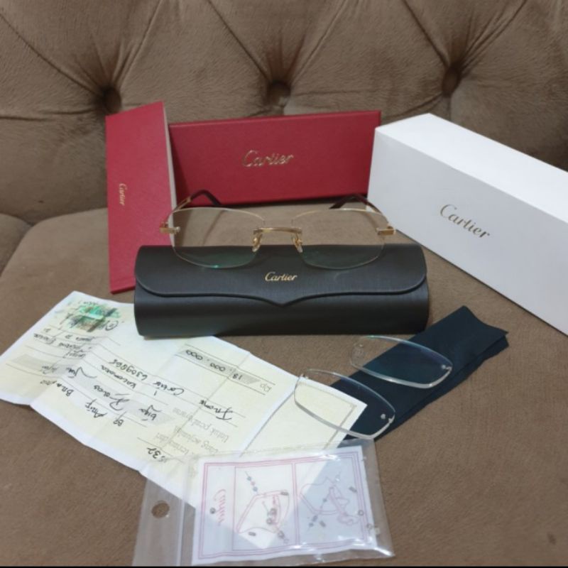 MULUS Authentic Kaca Mata Frame CARTIER