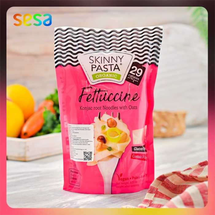 

Organic Konjac fettucine 29cal Skinny Pasta 200g