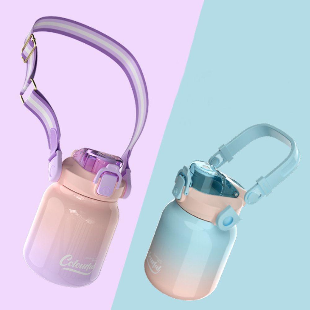 Solighter 620ml Vacuum Flasks Hadiah Gelas Insulasi Jerami Kapasitas Besar