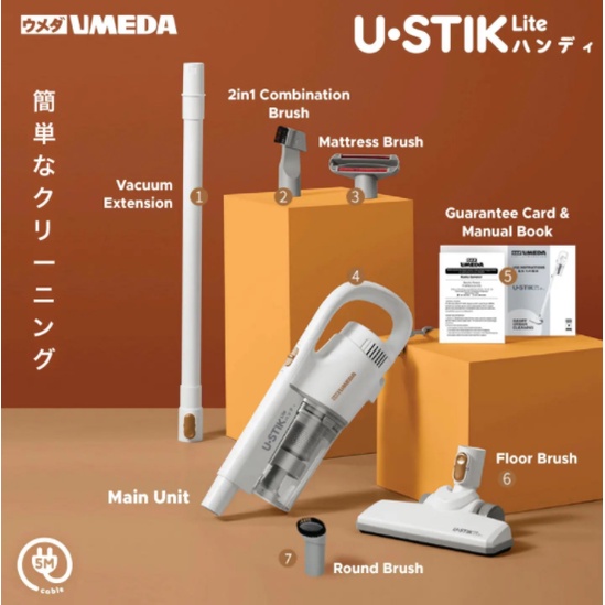 Umeda USTIK Lite U Stick Vacuum Cleaner Vacum Tangan Stik Garansi Resmi