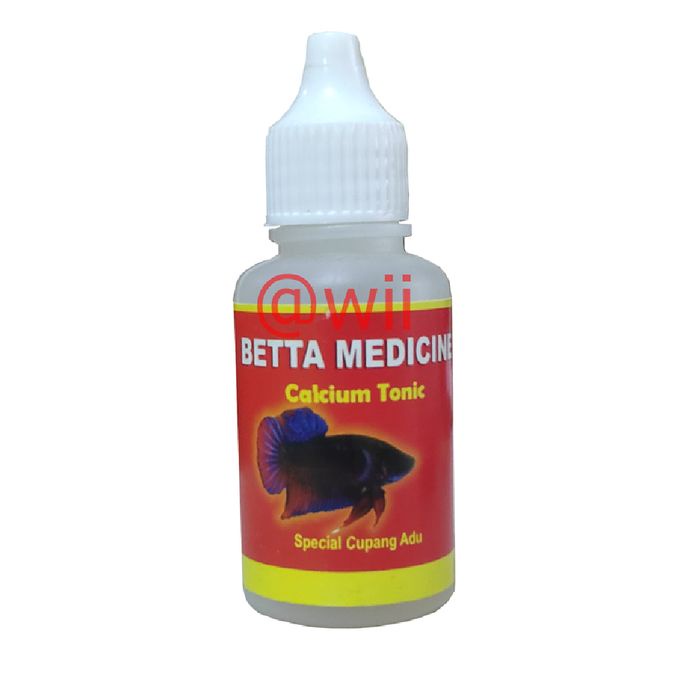Ikan-Vitamin-Obat- Calcium Tonic Obat Ikan Cupang Hias Plakat Bagan Giant Halfmoon Serit -Obat-