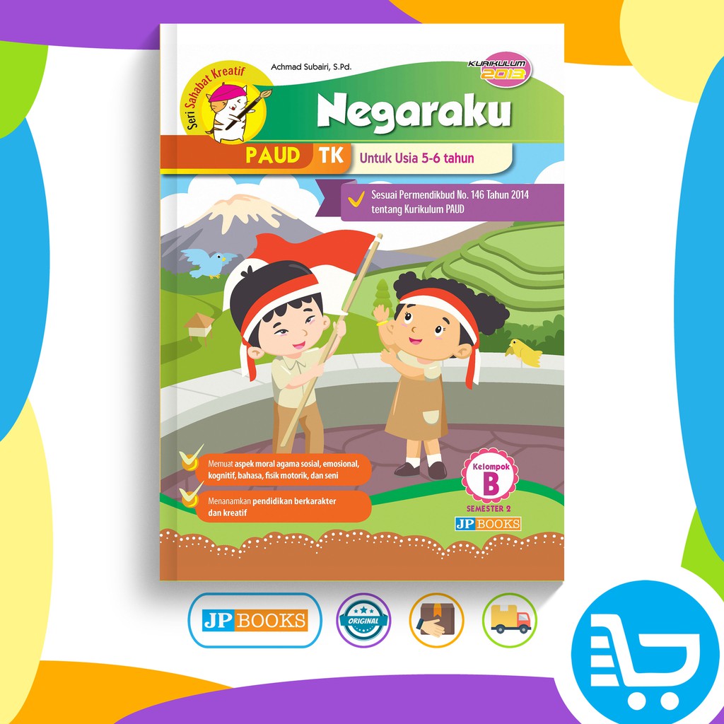 Buku Paud Tk Tematik K13 Kelompok B Tema Negaraku Shopee Indonesia