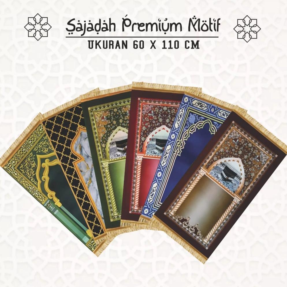 Sajadah Tebal Perlengkapan Sholat Sajadah Dewasa Murah Ukuran 60 x 110 cm