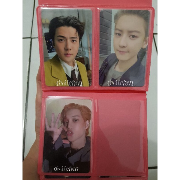 PHOTOCARD PC DONT FIGHT THE FEELING DFTF SEHUN KAI CHANYEOL