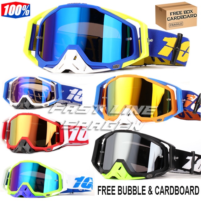 GOGGLE 100% KACAMATA HELM TRAIL KLX CRF SUPERMOTO TRABAS MOTOCROSS