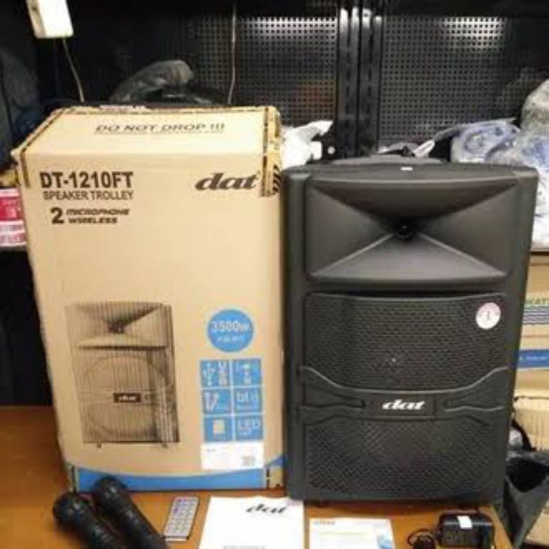 portable speaker 12" dat dt 1210 ft