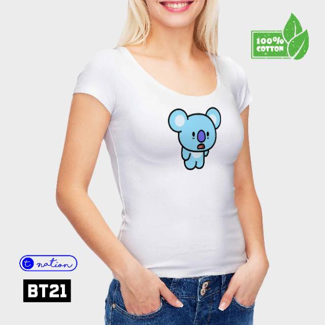 BT 21 BTS kaos oblong pria wanita anak couple family custom