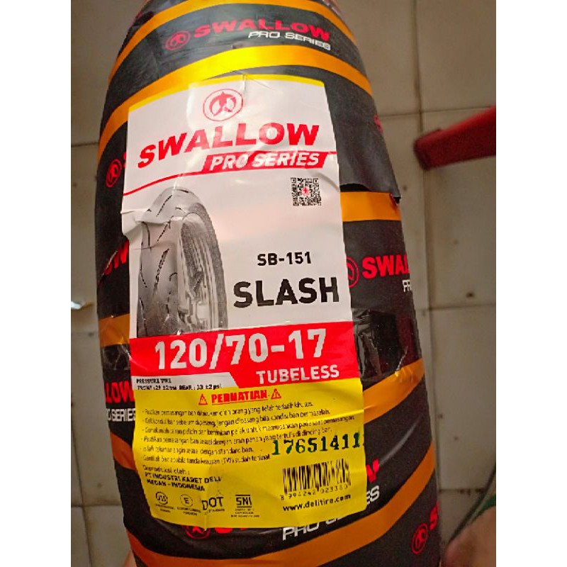 ban swallow slash sb-151 soft compound ring 17 ukuran 120-70/17