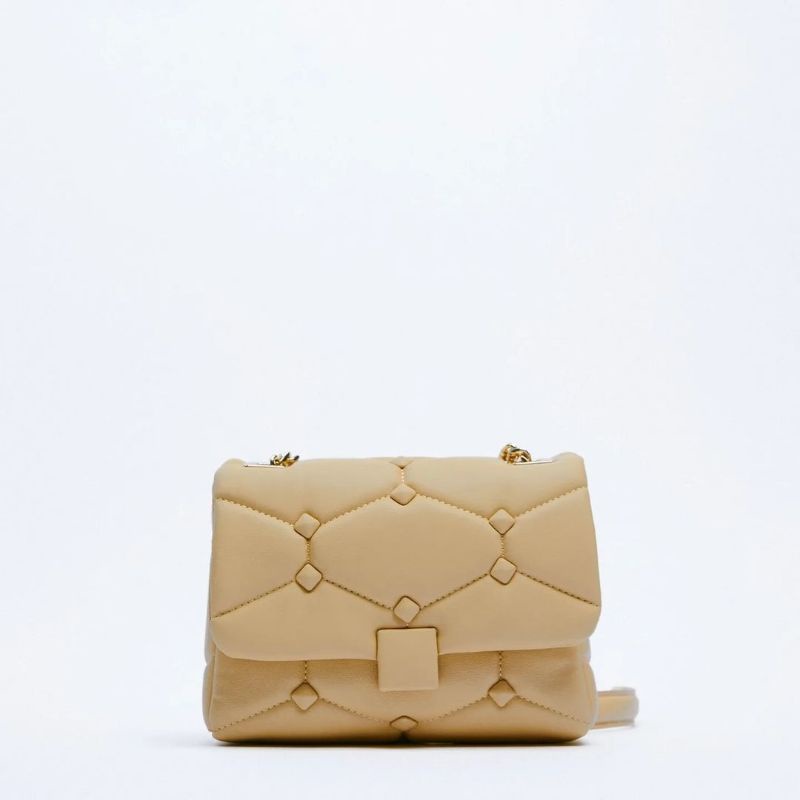 ZRA QUILTED STUDDED CROSSBODY BAG
